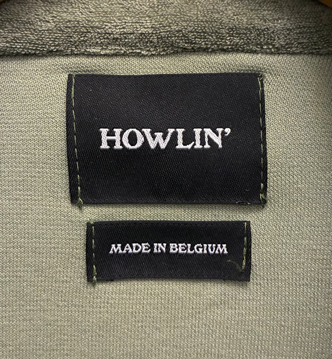 (M/100)HOWLIN 하울린 허모호사 테리코튼 하프집업 반집업 상품이미지9