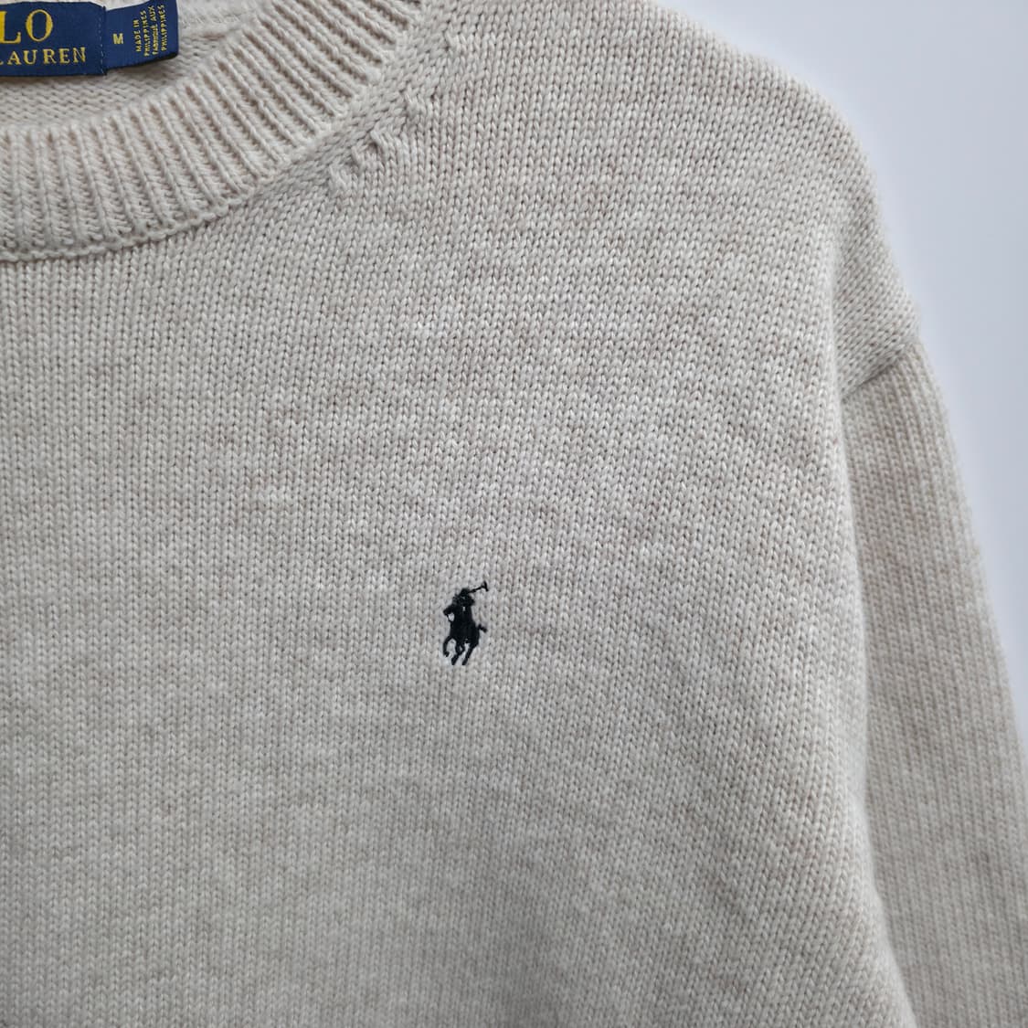 [M] 폴로 랄프로렌 베이지 니트 상품이미지4
