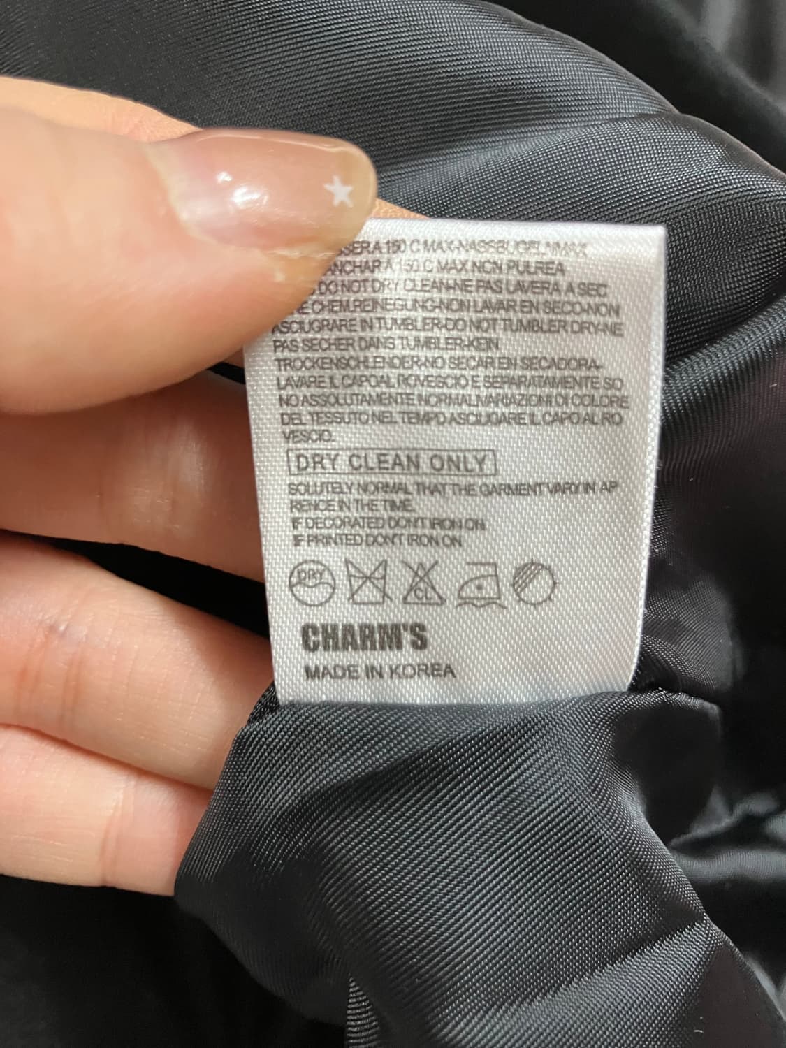 CHARMS 새틴 핑크 자수 봄버 자켓 95~100 상품이미지7