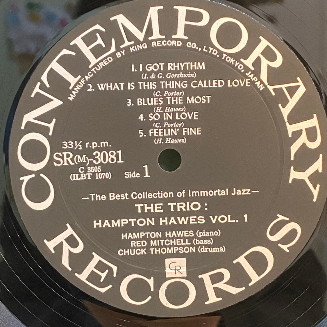 (수입중고LP-재즈) Hampton Hawes Trio -Vol. 1 상품이미지4