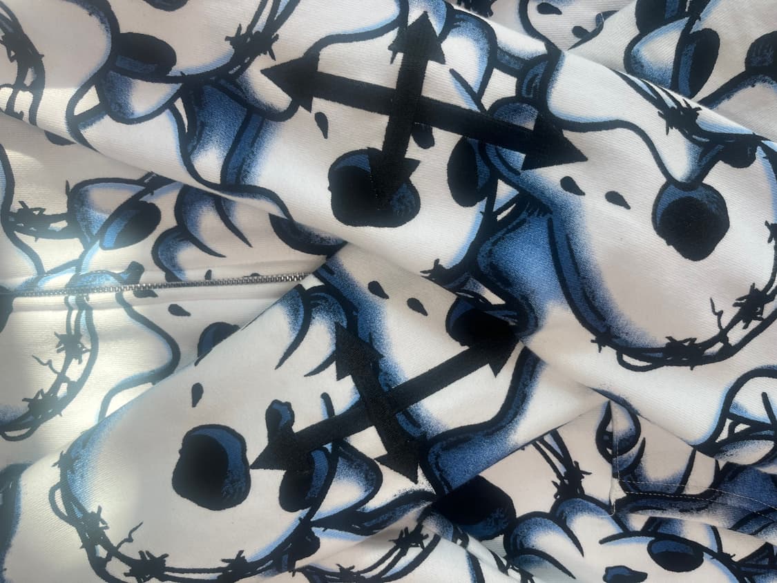 글로갱 후디 XL 정품 (glo skull zip hoodie blue) 상품이미지7