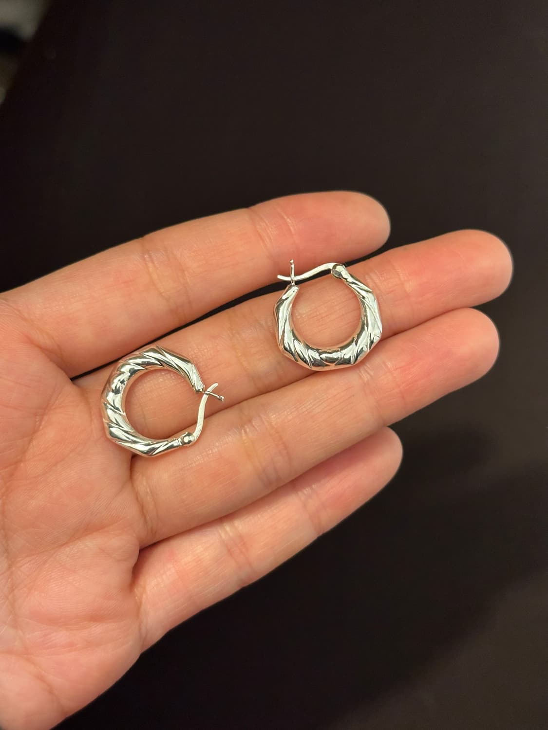 Heart Twist 925Silver Hoop Earring 상품이미지3