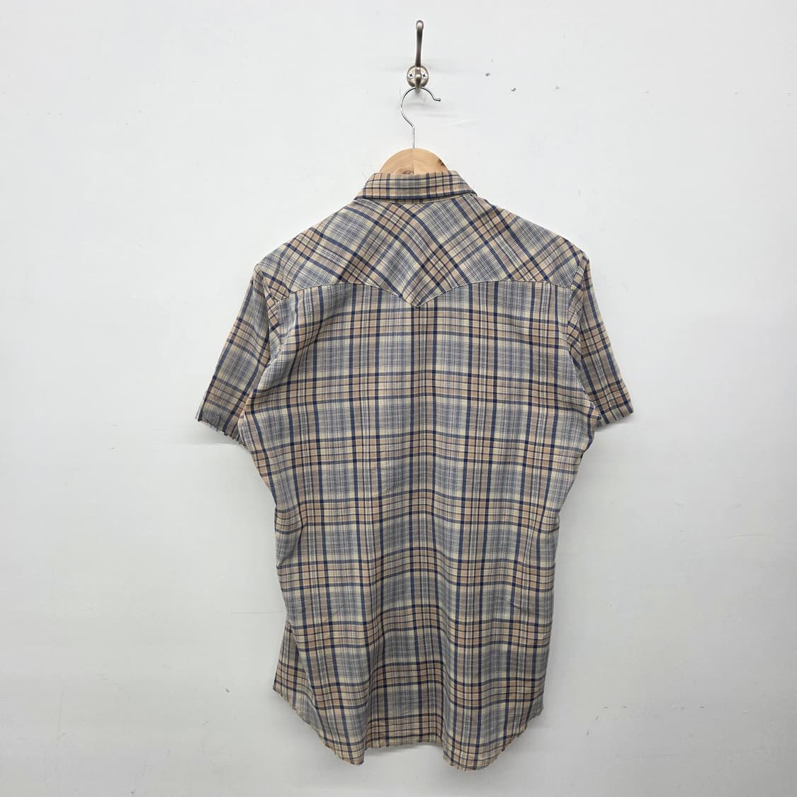 랭글러 체크 반팔 웨스턴 셔츠 여m 상품이미지5