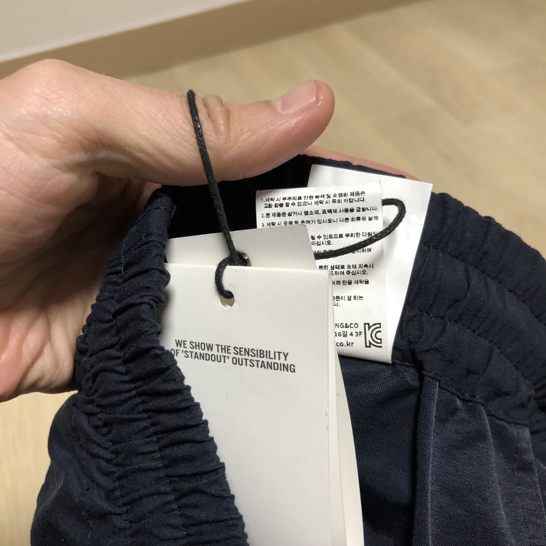 (M) 새상품 아웃스탠딩 OUTSTANDING 퍼티그 스트링 쇼츠 네이비 상품이미지6