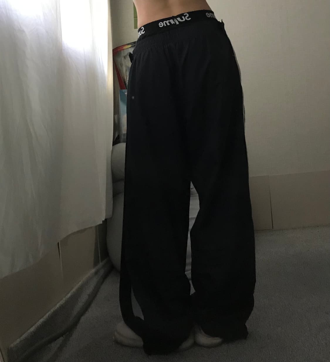 나이키 지퍼디테일 와이드핏 트레이닝 팬츠 상품이미지3