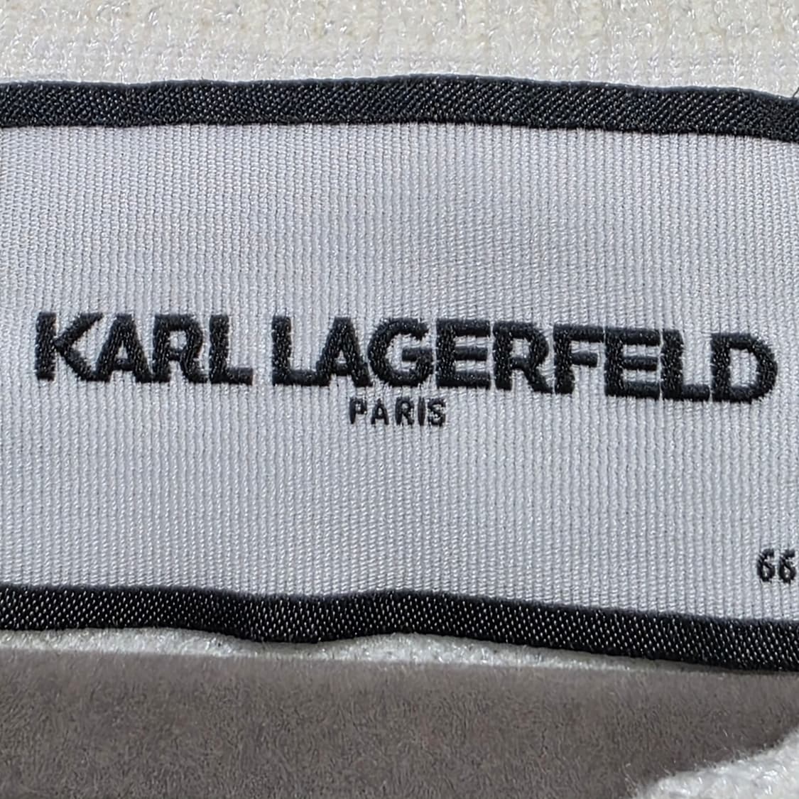 0178 [칼 라거펠트]라비에라 카라 화이트 골지 니트 66 상품이미지6