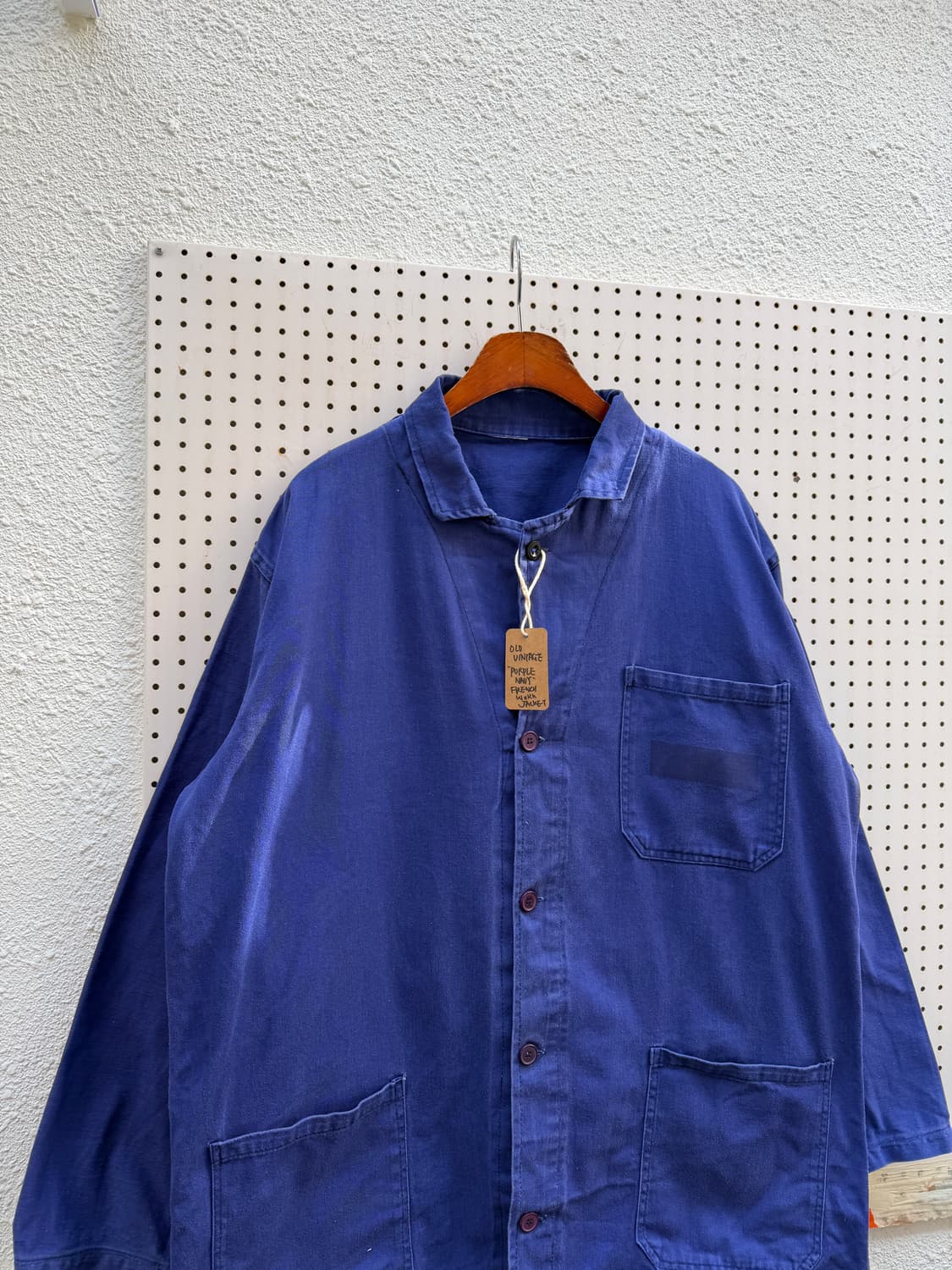 OLD VINTAGE WASHED BLUE FRENCH 프렌치워크자켓 상품이미지6