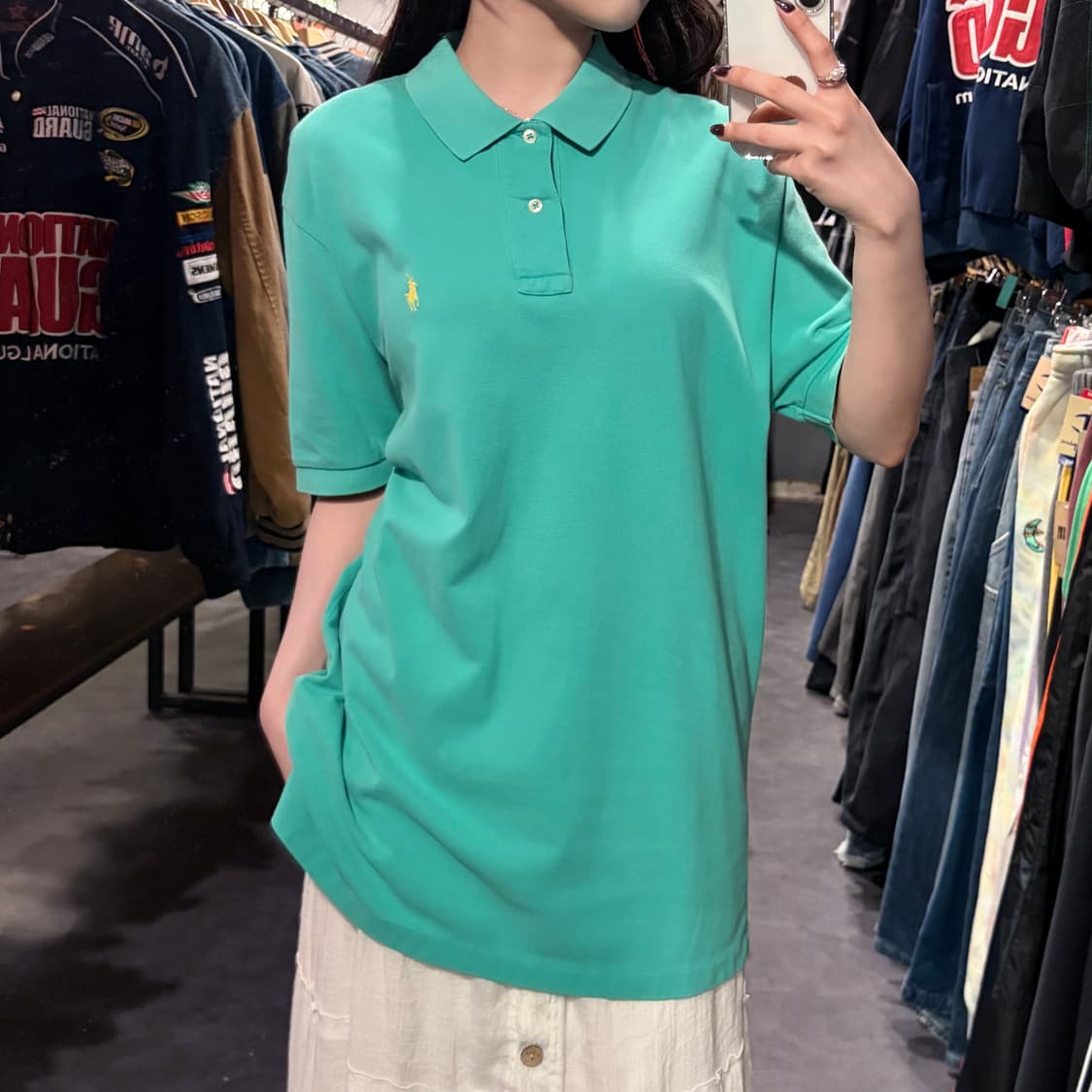 [IM] 폴로랄프로렌 반팔 피케 셔츠 민트 상품이미지4