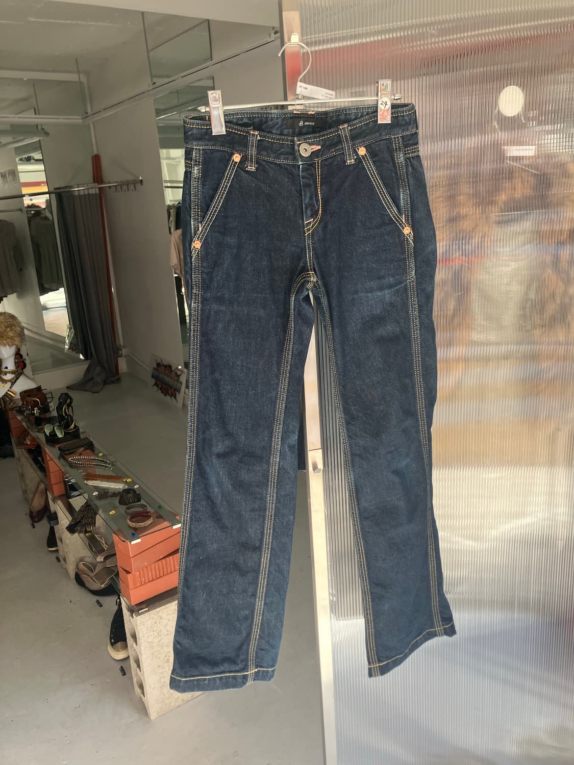 존불 세미부츠컷 데님진 상품이미지2