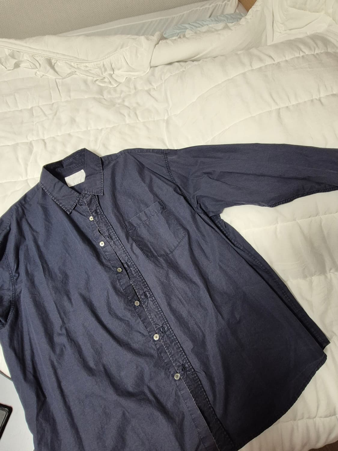 다이브인 CHAFE WASHED SHIRTS (NAVY) 2사이즈 상품이미지5