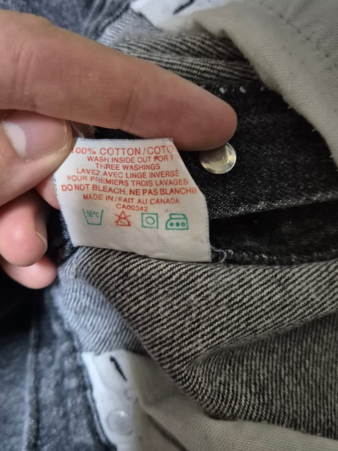 90s 리바이스 501 흑청 데님 팬츠 상품이미지6