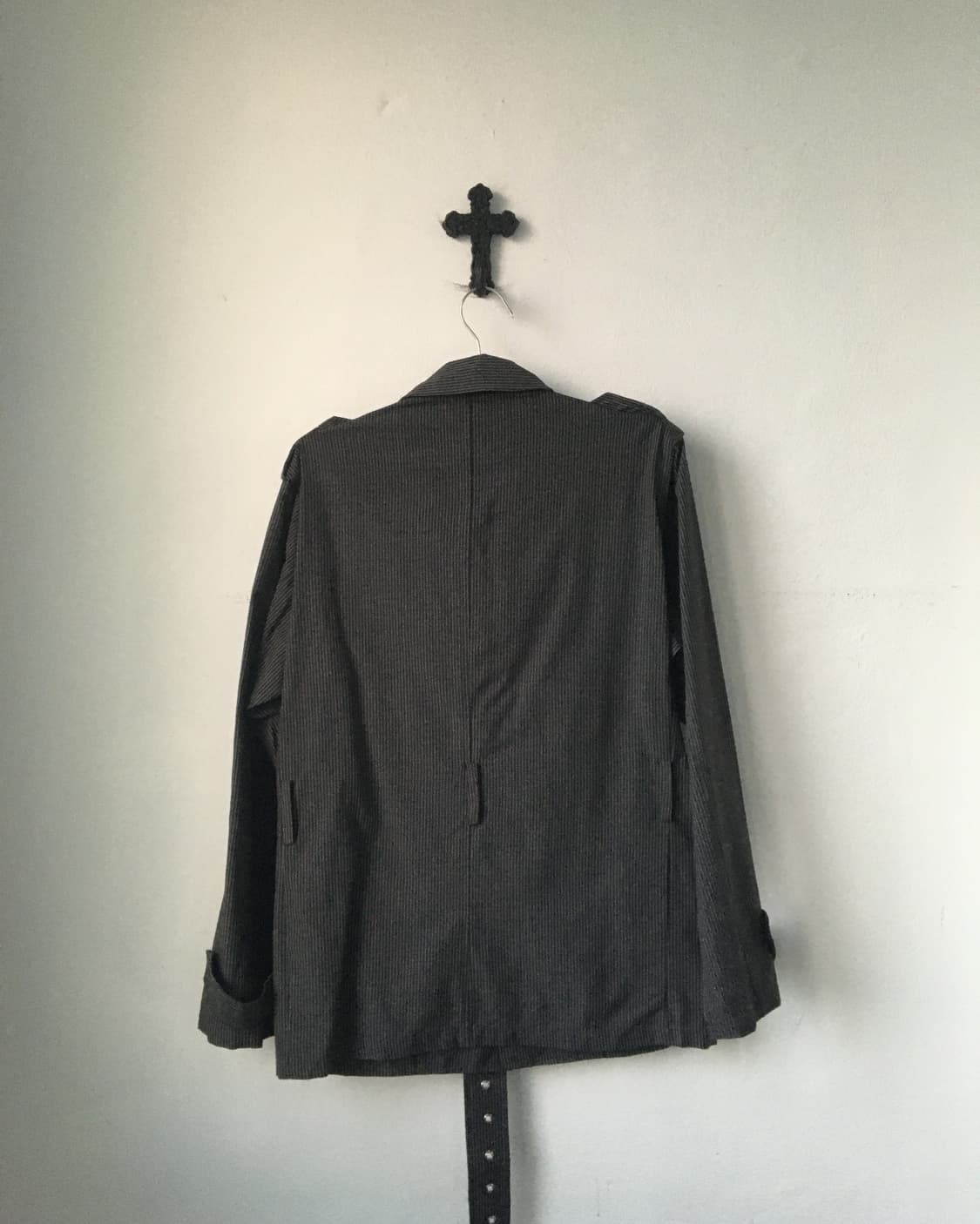 Belted stripe pattern jacket 상품이미지4