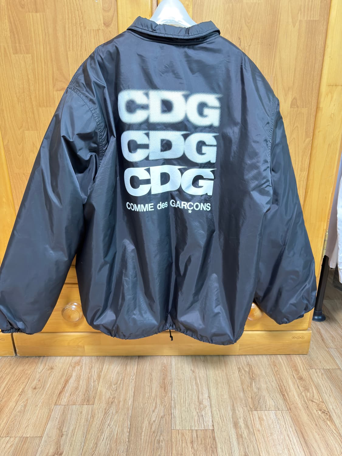 CDG 로고 코치 자켓 블랙 상품이미지2