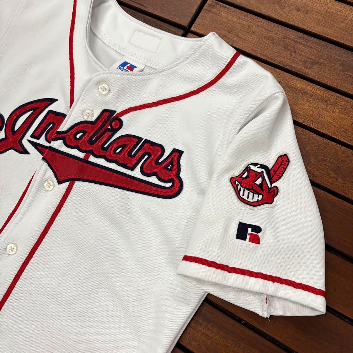 (XS) 러셀 클리블랜드 인디언스 야구 유니폼 상품이미지5