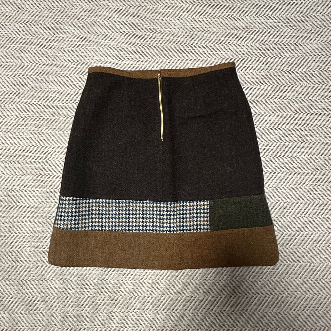 HARRIS TWEED multi color wool skirt 상품이미지2