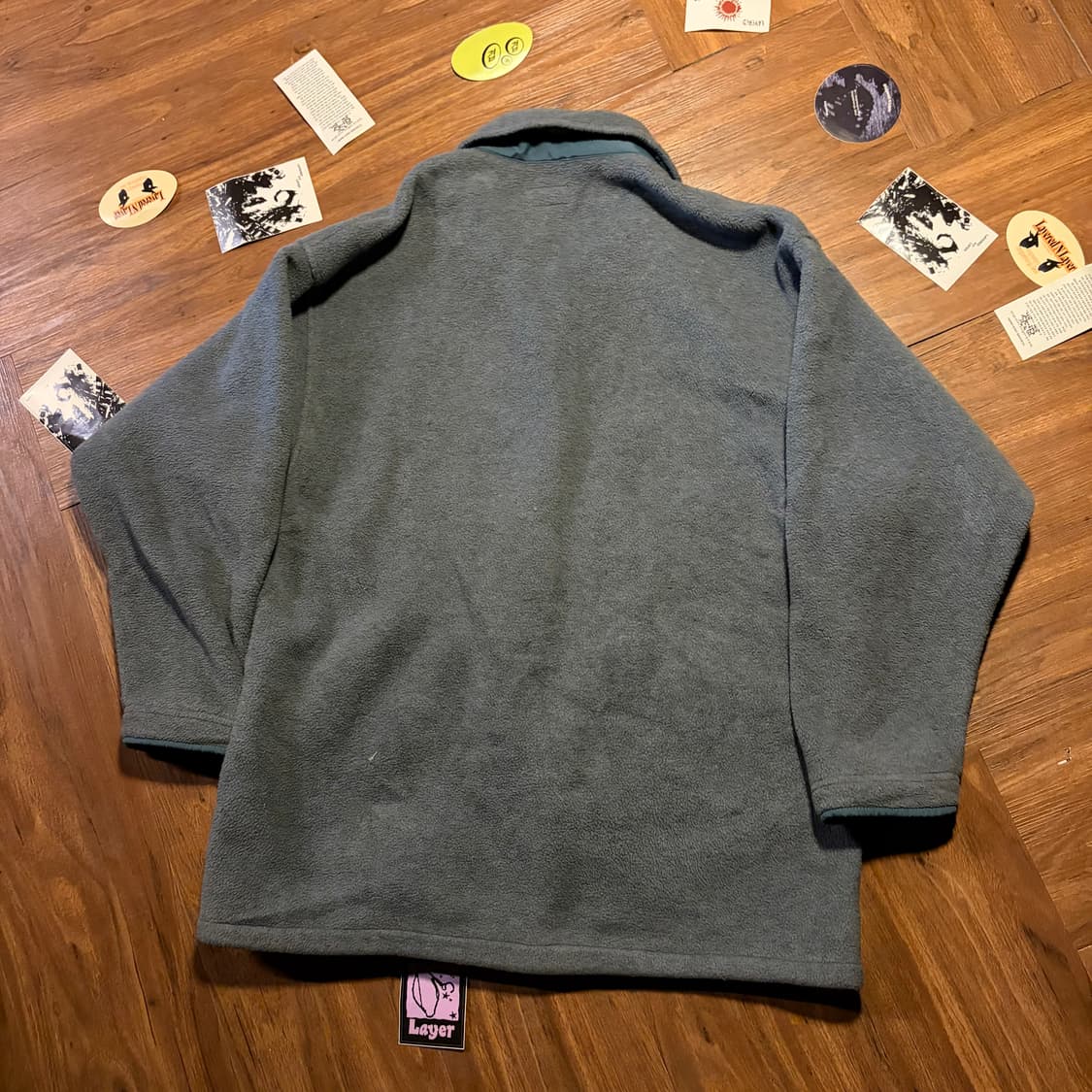 90s usa Patagonia synchilla blue jacket 상품이미지2