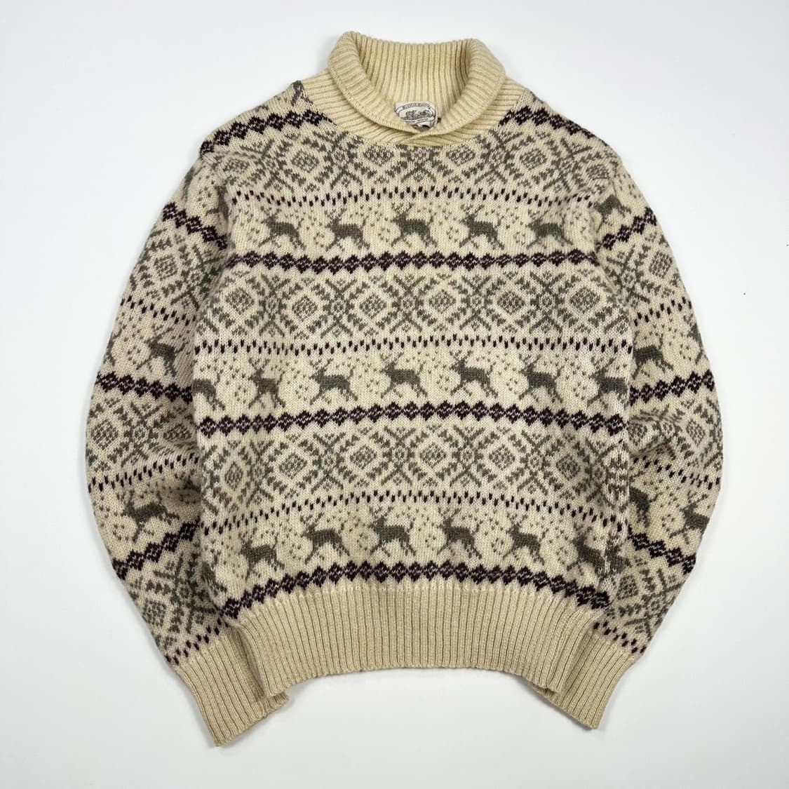 VTG 빈티지 재팬 노르딕 아이보리 니트 (M 여성추천) 상품이미지2