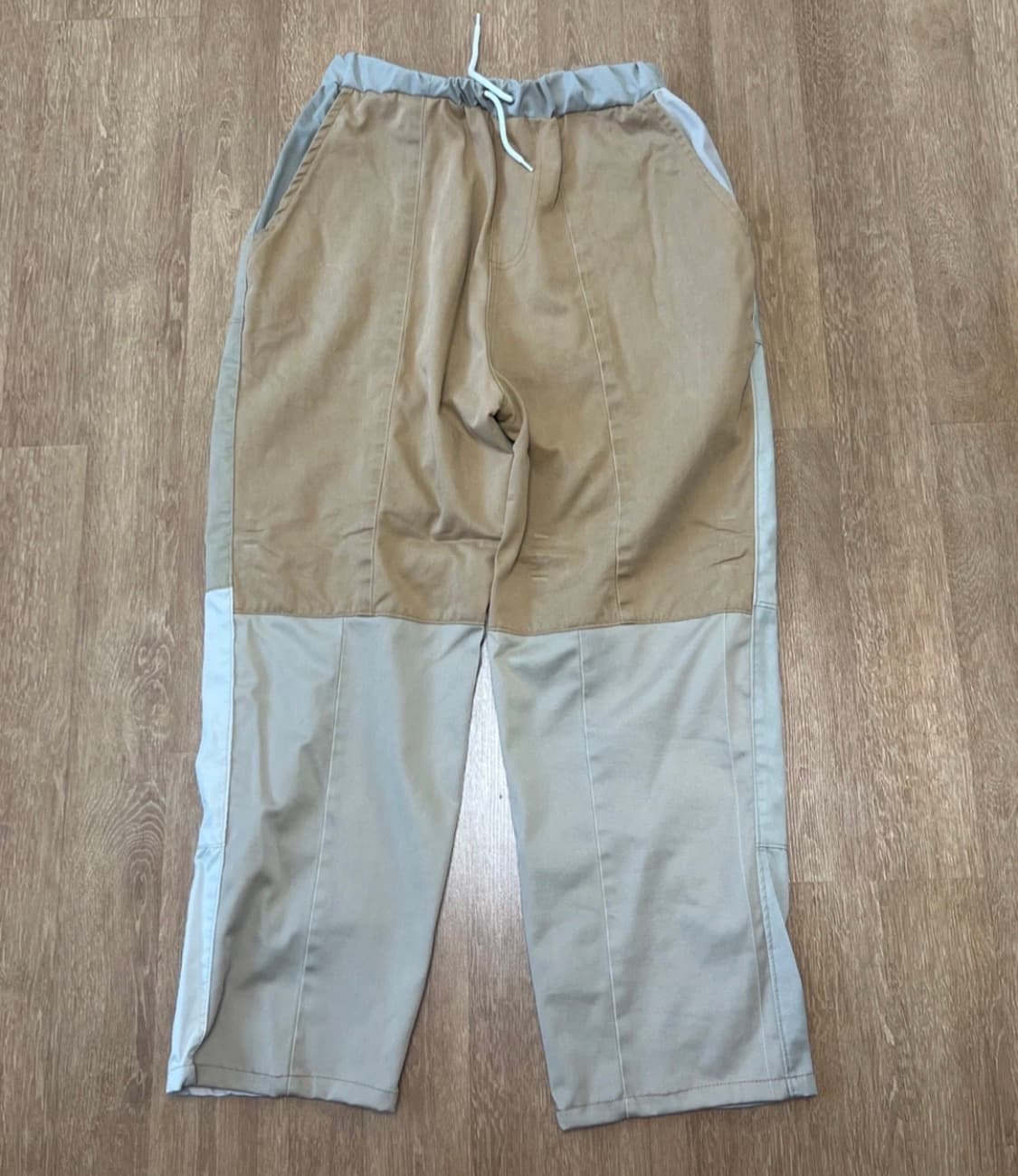 배색 빈티지 바지 상품이미지1