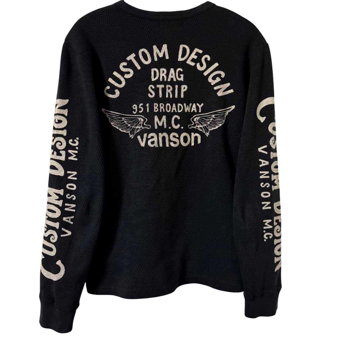 vanson leathers 밴슨 와플 써멀 롱슬리브 M 상품이미지1