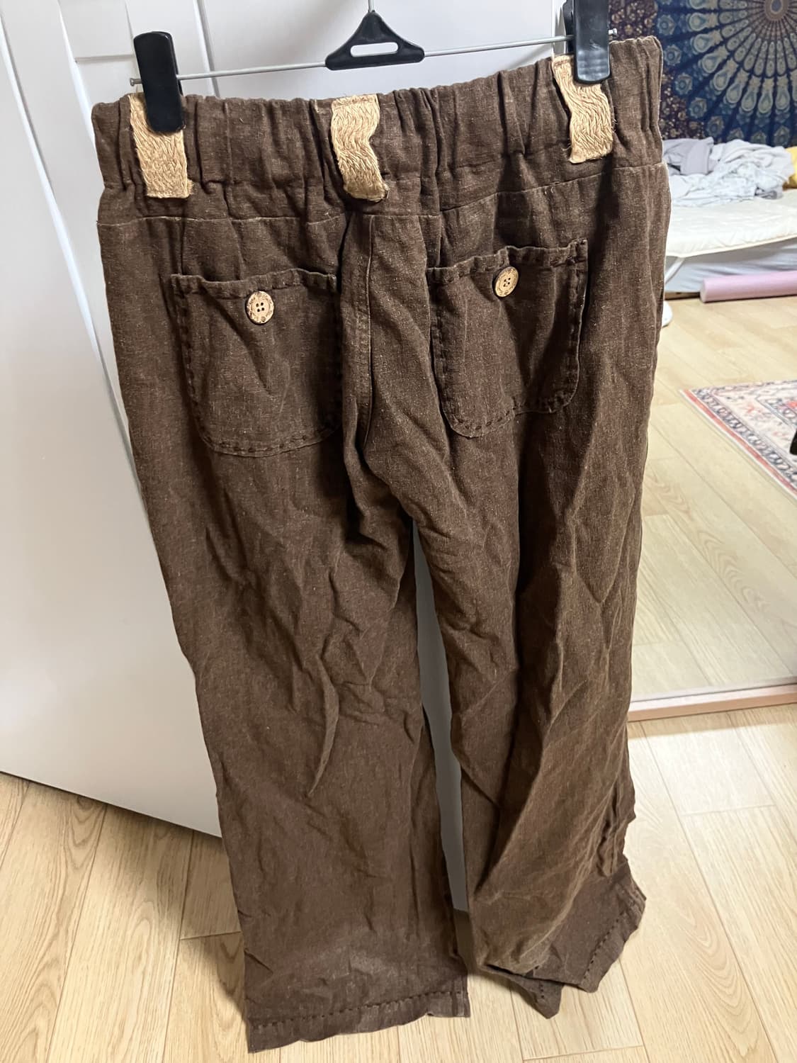 개쩌는 히피 세미부츠컷 로우라이즈 팬츠 상품이미지3