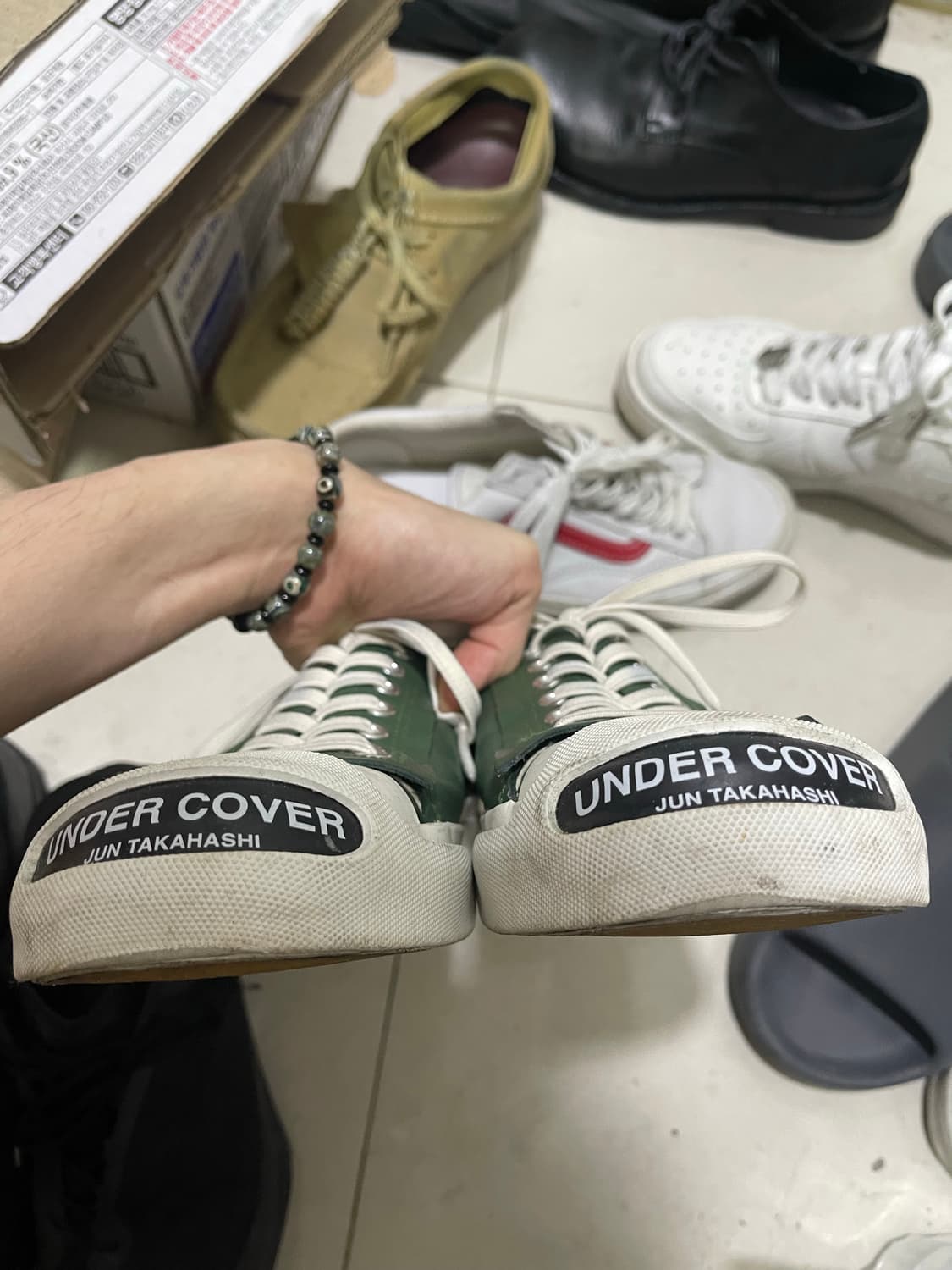 언더커버 JUN TAKAHASHI 그린 스니커즈 L 상품이미지4