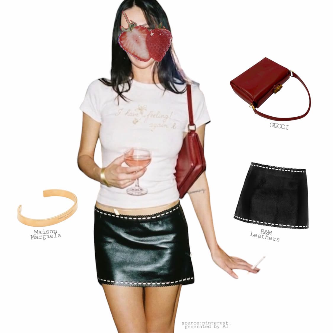 agnès b. 골드 그래픽 티셔츠 상품이미지2