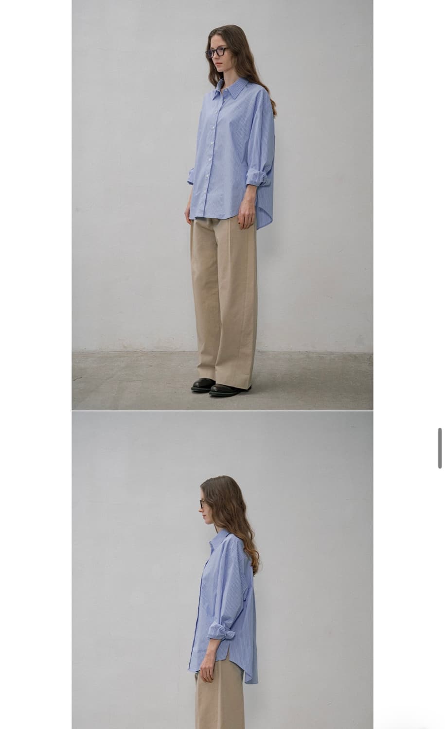 시야쥬 오버핏 멀티 st 셔츠 라이트 블루 상품이미지2
