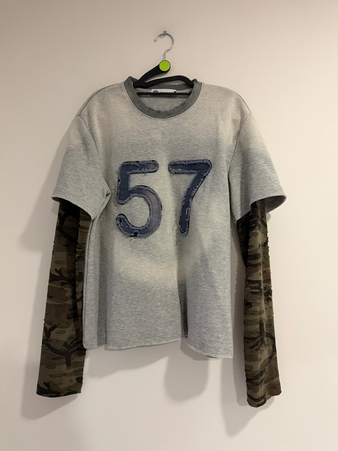 TREclub 빈티지 스타일 레이어드 롱 슬리브 티셔츠 상품이미지1