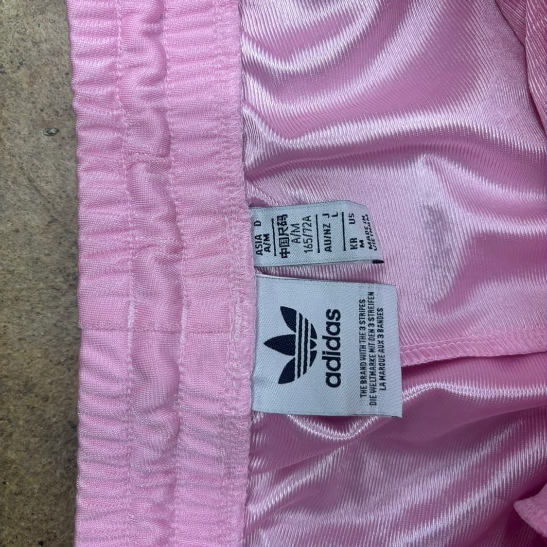 [정품/M]  아디다스 딸기우유 핑크 삼선 트랙 팬츠 상품이미지4
