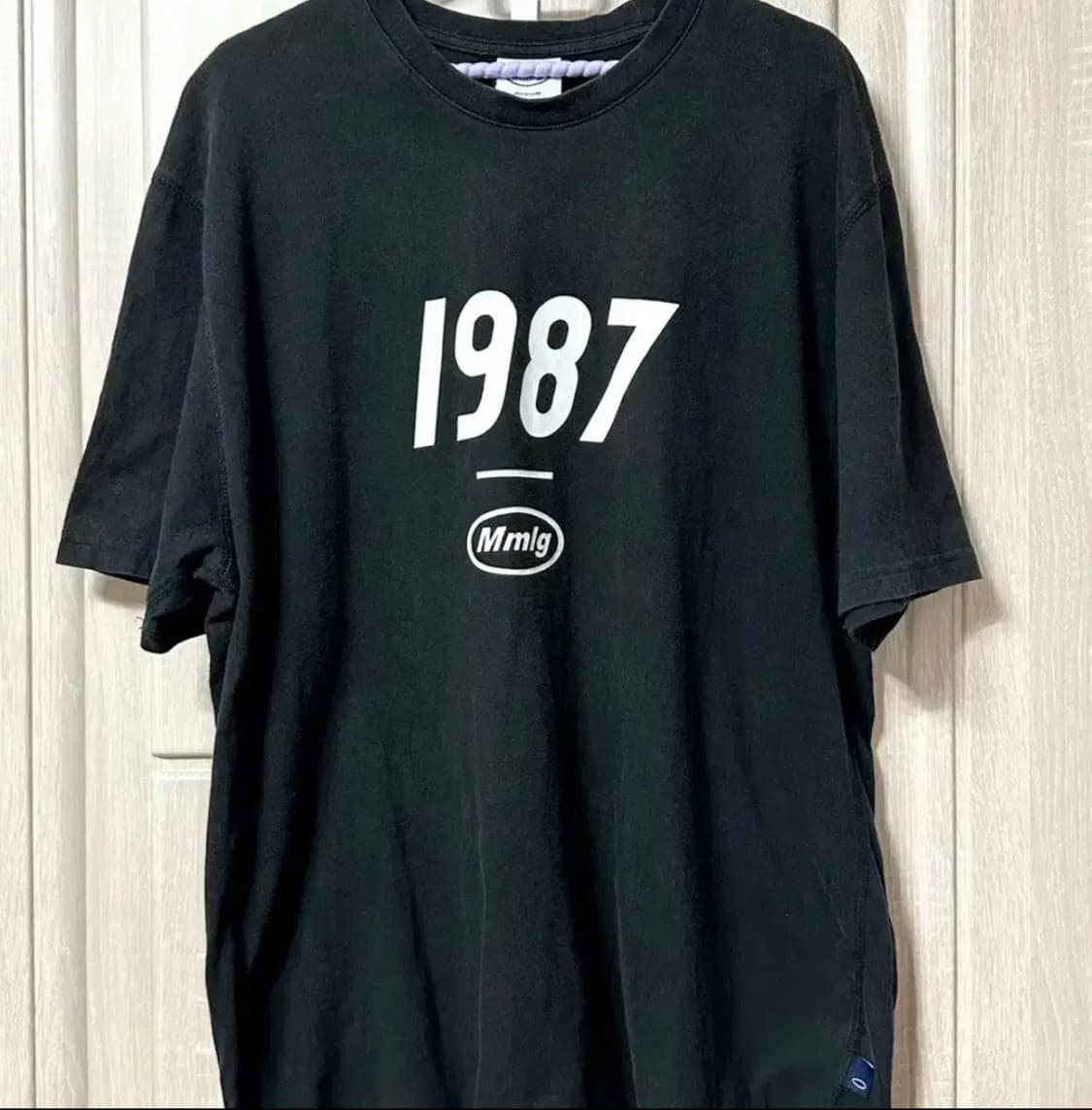 mmlg 1987 블랙 검정 반팔 반팔티 M 상품이미지1