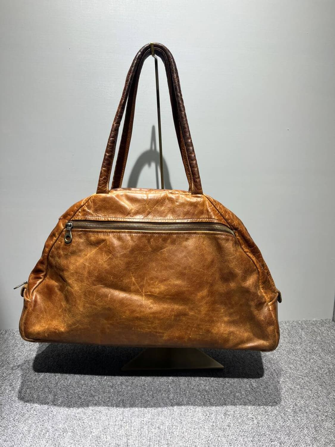 Jas M.B 빈티지가공 레더 볼링백 포터 장인 가죽 추천 상품이미지1