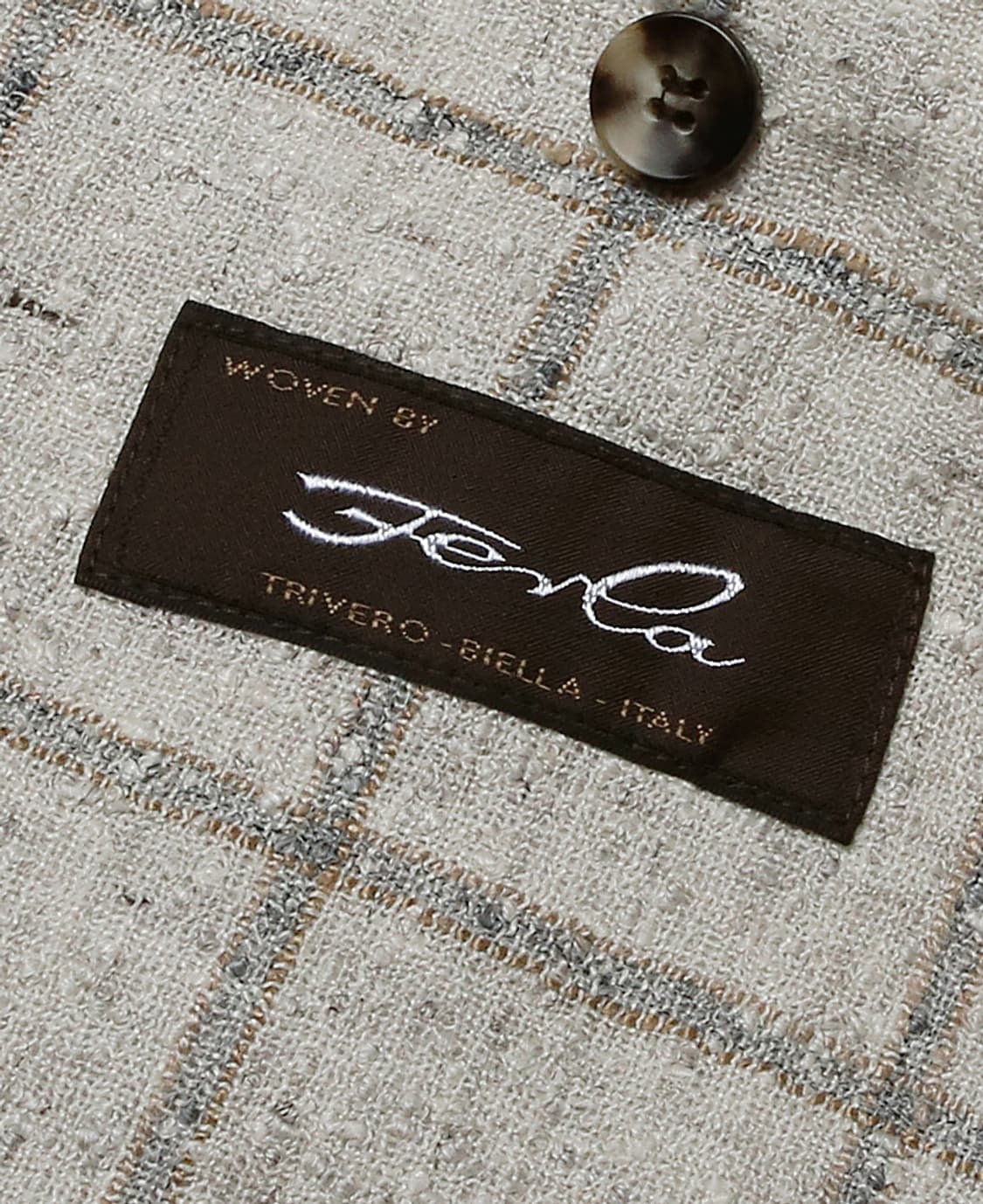 수트 서플라이 [Suit Supply] 아이보리 린넨 블렌드 체크 자켓 상품이미지6