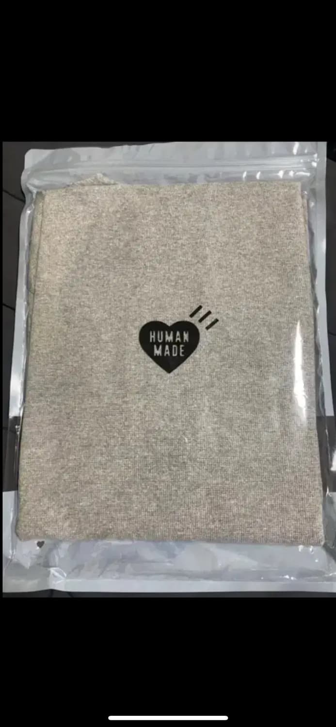 휴먼 메이드 래글런 롱슬리브 티셔츠 화이트 판매 상품이미지5