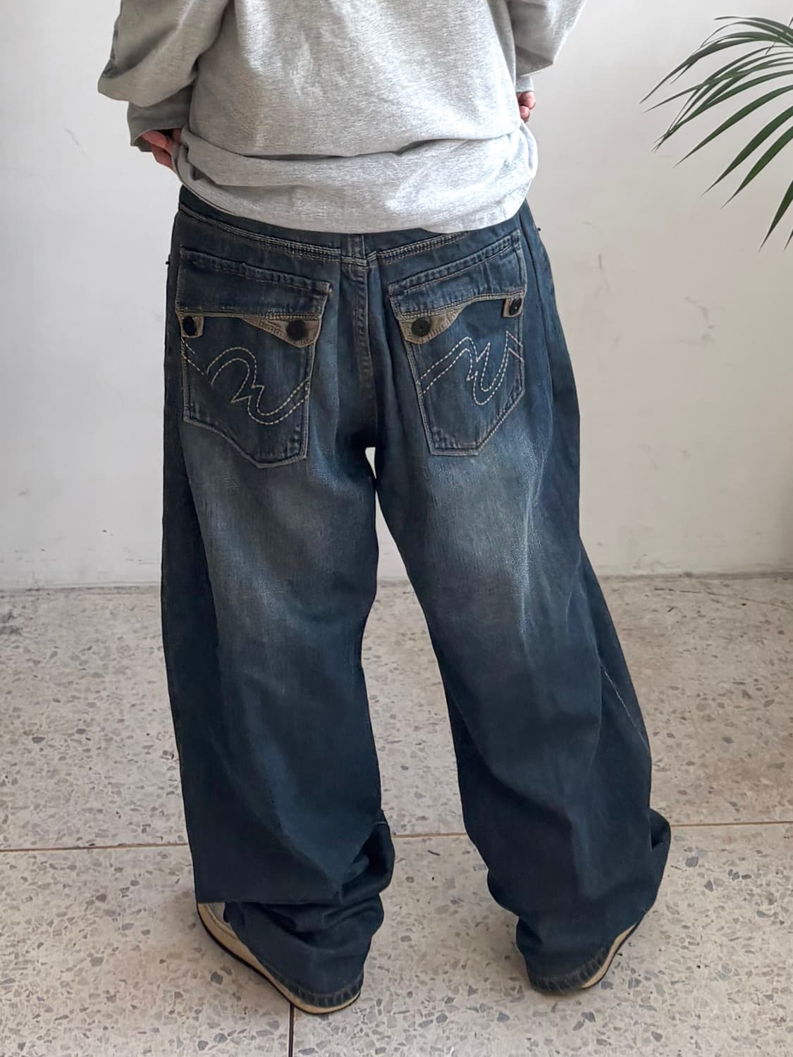 90s’빈티지 자수 힙합팬츠 상품이미지1