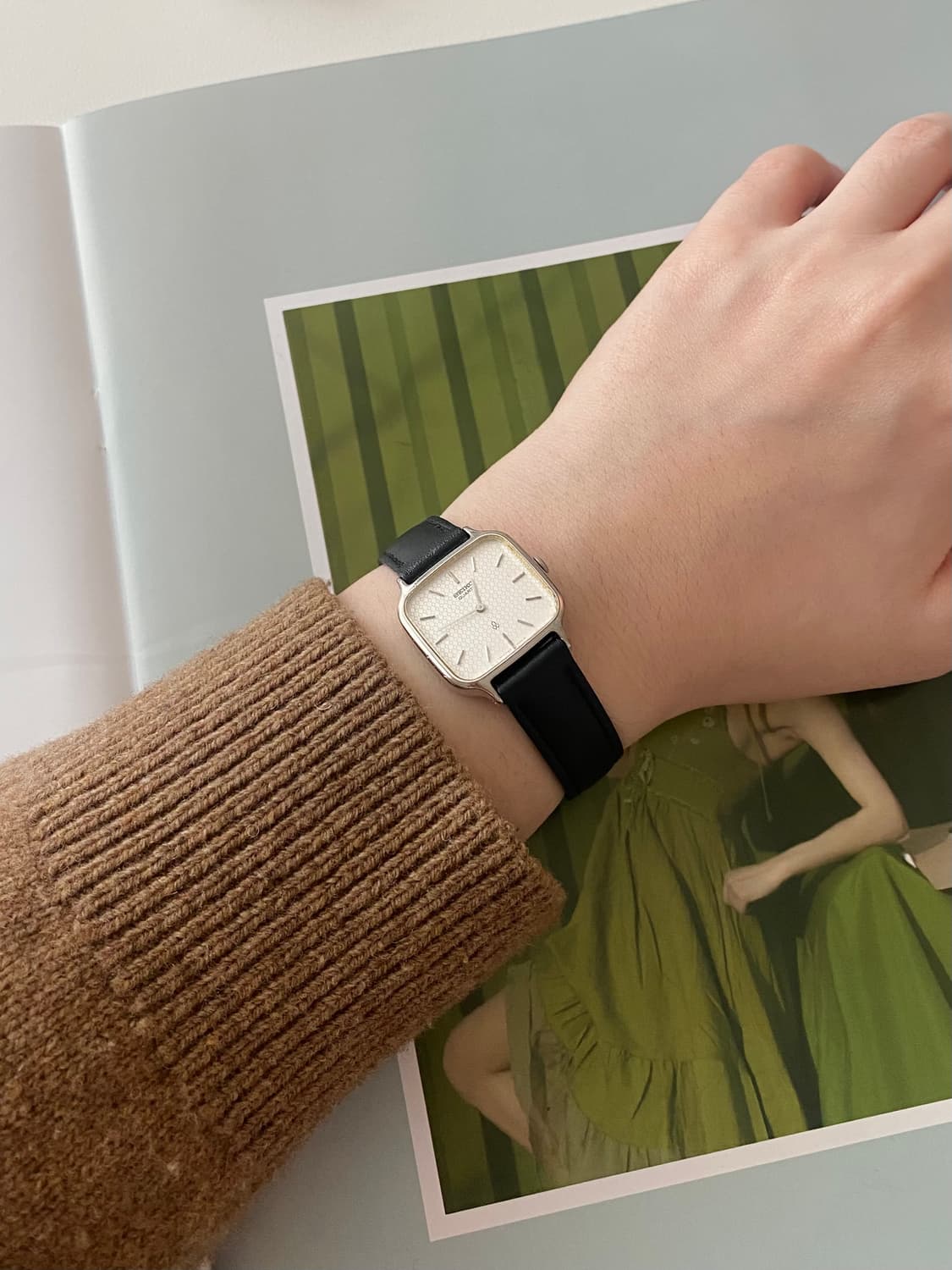 Seiko 스퀘어 쿼츠 상품이미지6