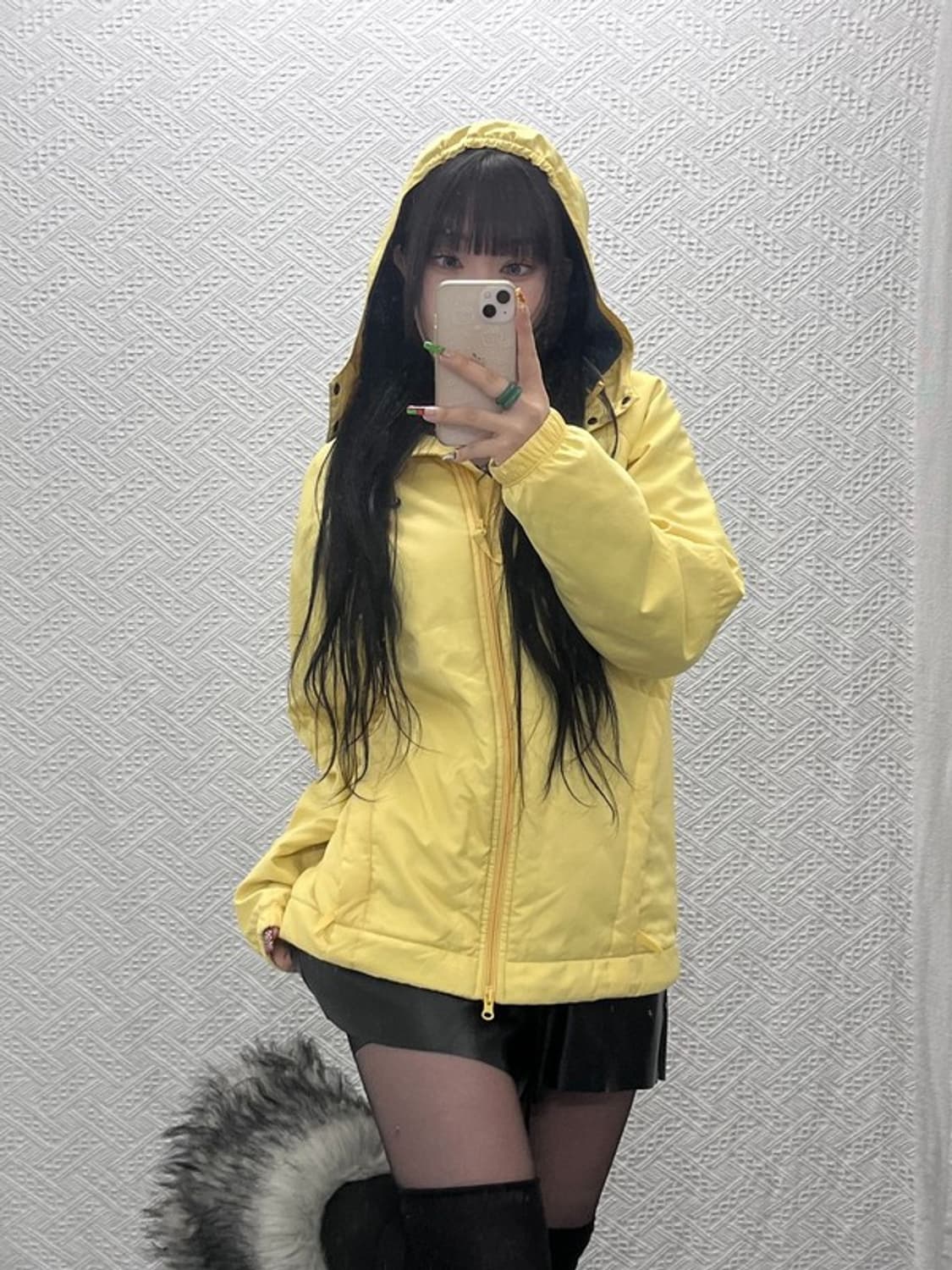 나이키 빈티지 레트로 레몬옐로우 바람막이 패딩 자켓 90 C09542 상품이미지2