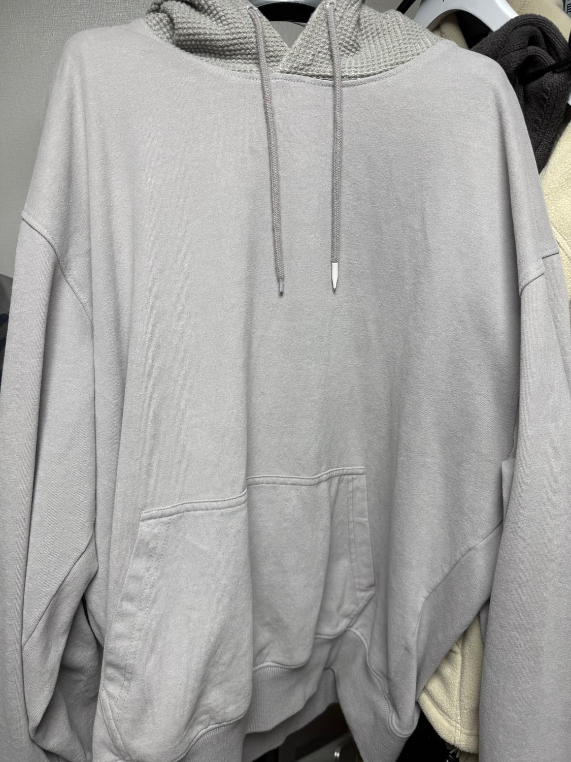 L 엑슬림 xlim ep8 01 hoodie 후드 후디 라이트 그레이 상품이미지5