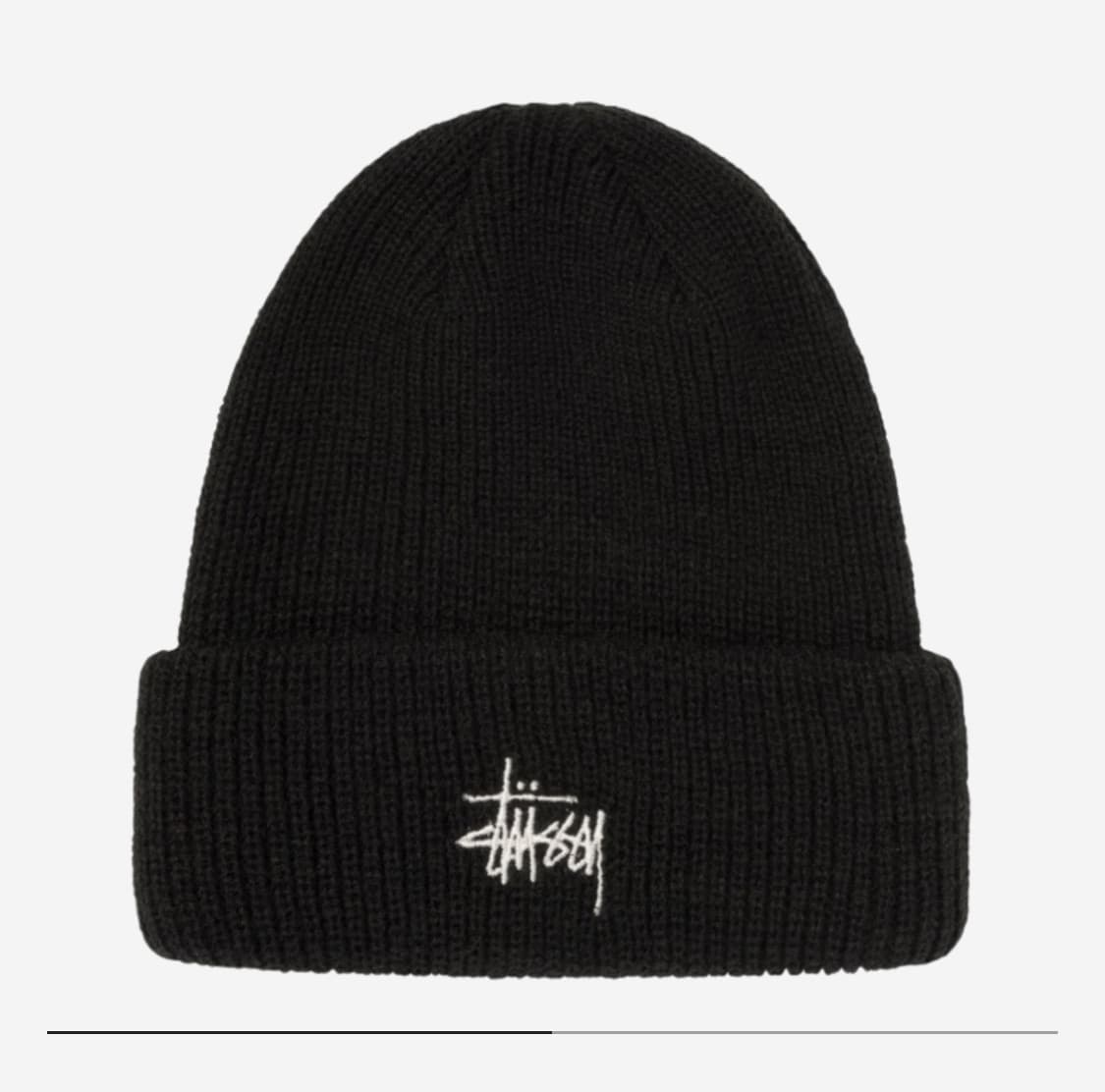 스투시 커프 비니 블랙 상품이미지1