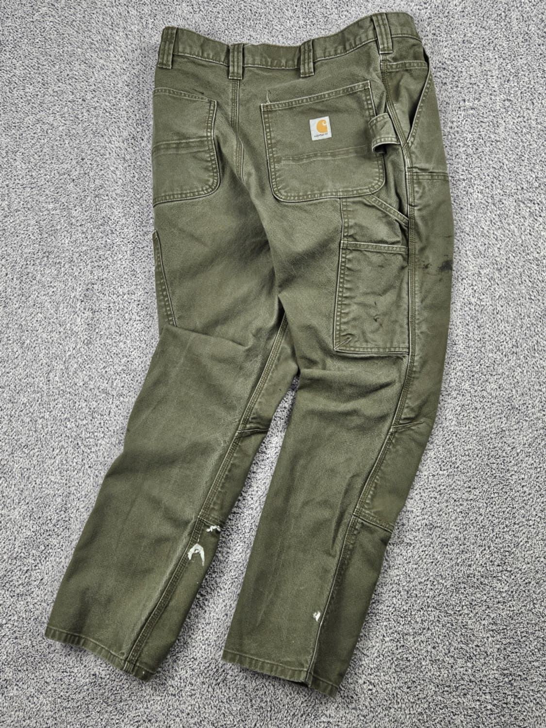 칼하트 덕 캔버스 더블니 카펜터 워크 팬츠 ( 33X30 )/ 10124 상품이미지3