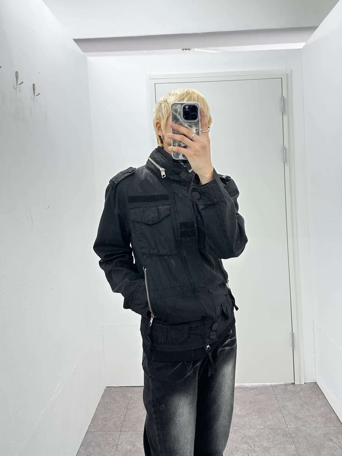 Buckaroo grunge fake layered bomber jack 상품이미지3