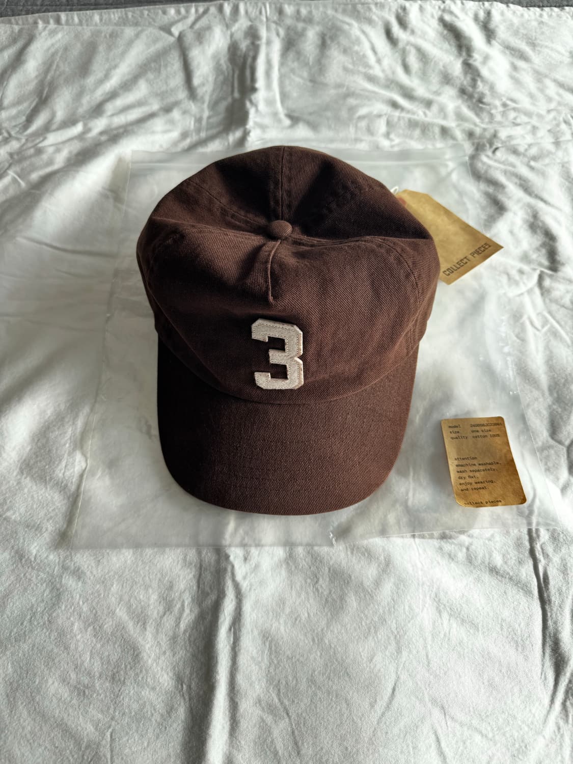 collect pieces 컬렉트피시스 5panel 캡 브라운 상품이미지2