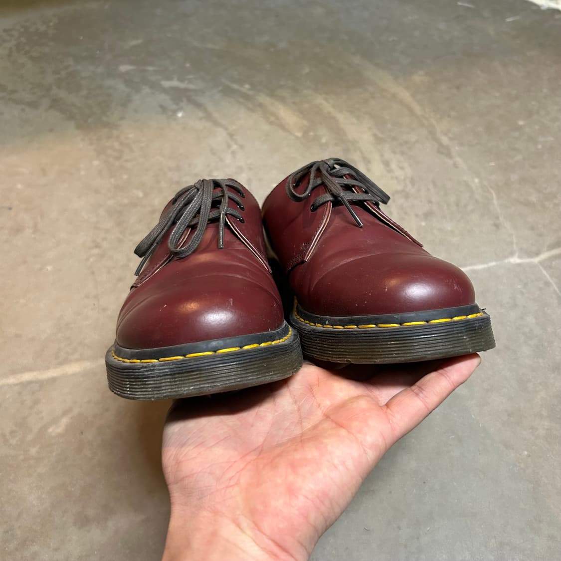 닥터마틴 1461 스무스 3홀 체리레드, 버건디 (UK8 / 270) 상품이미지5