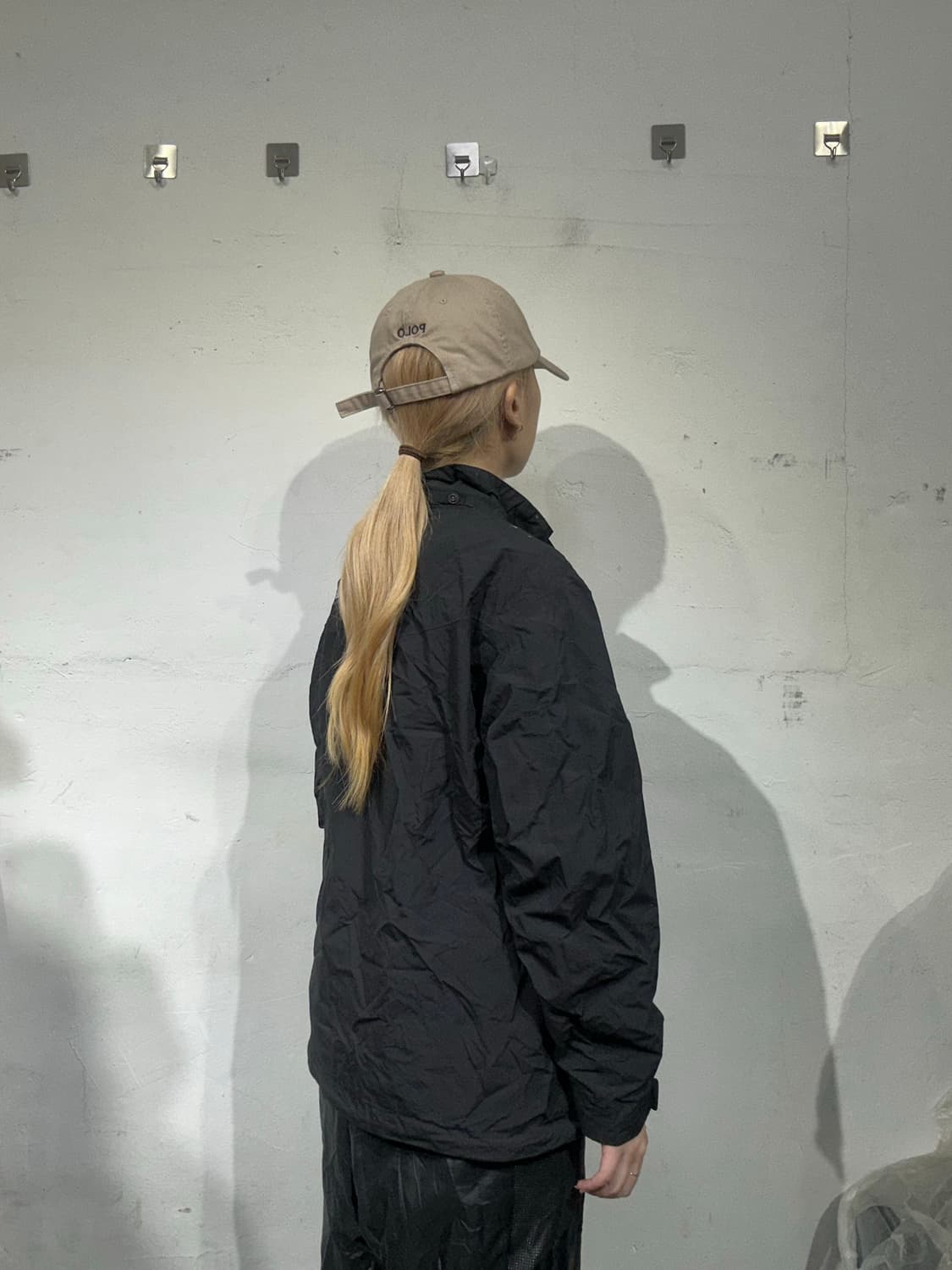 노스페이스 블랙 로고 후드 바람막이 자켓 상품이미지3
