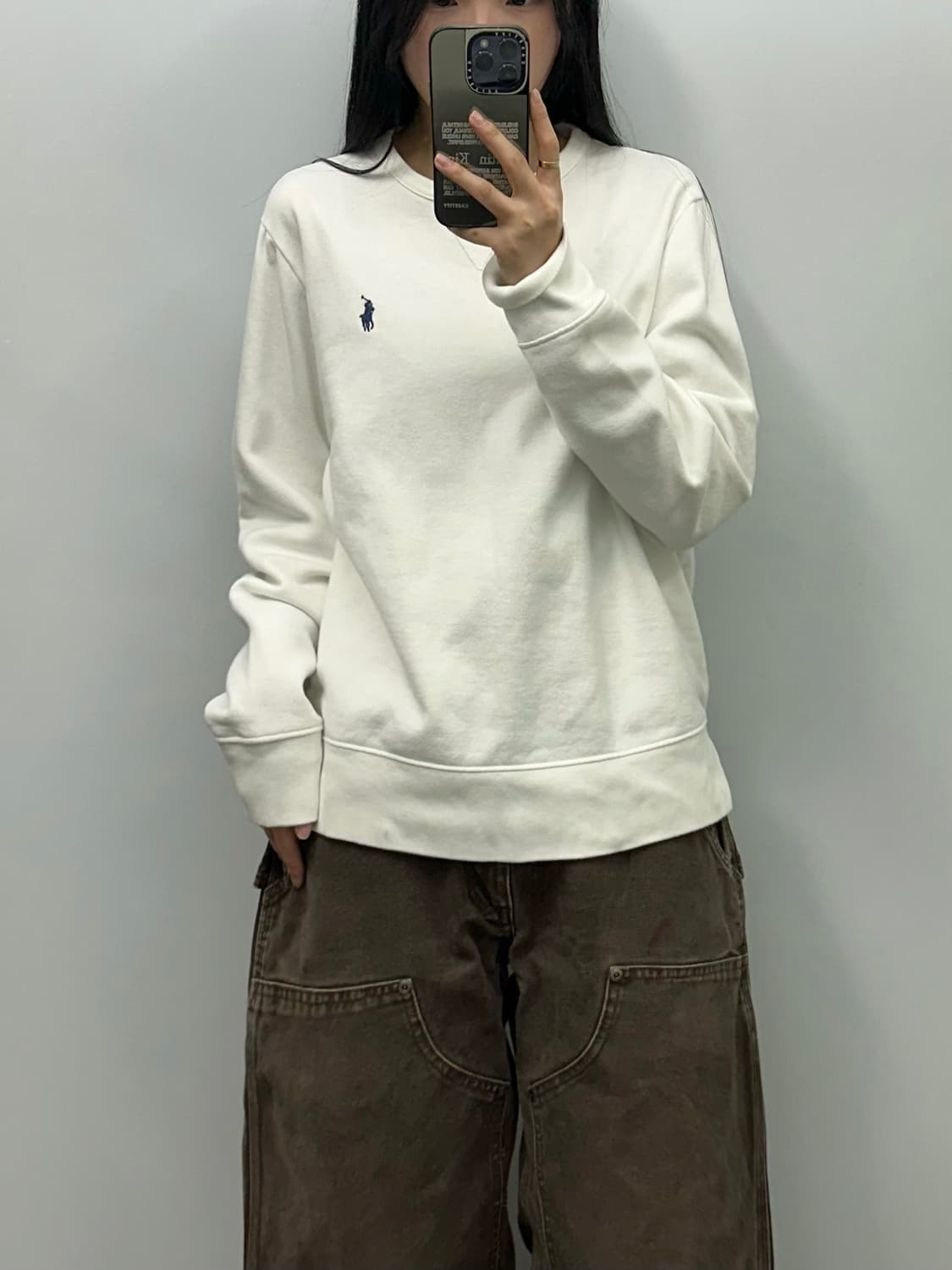 폴로 랄프로렌 신형 화이트 맨투맨 상품이미지1