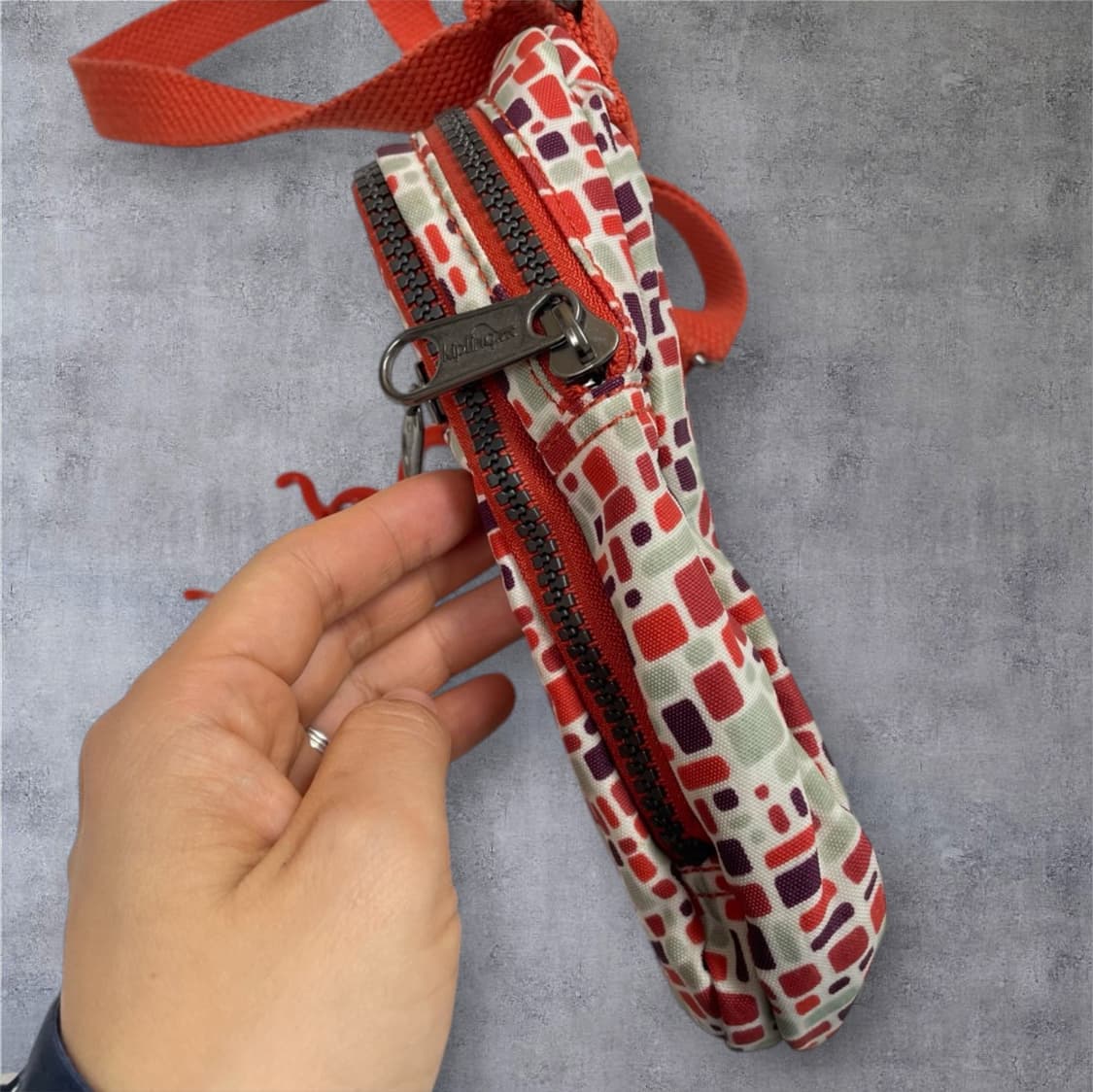 키플링 Kipling 오렌지 멀티컬러 리미티드 프린트 미니 크로스백 상품이미지3