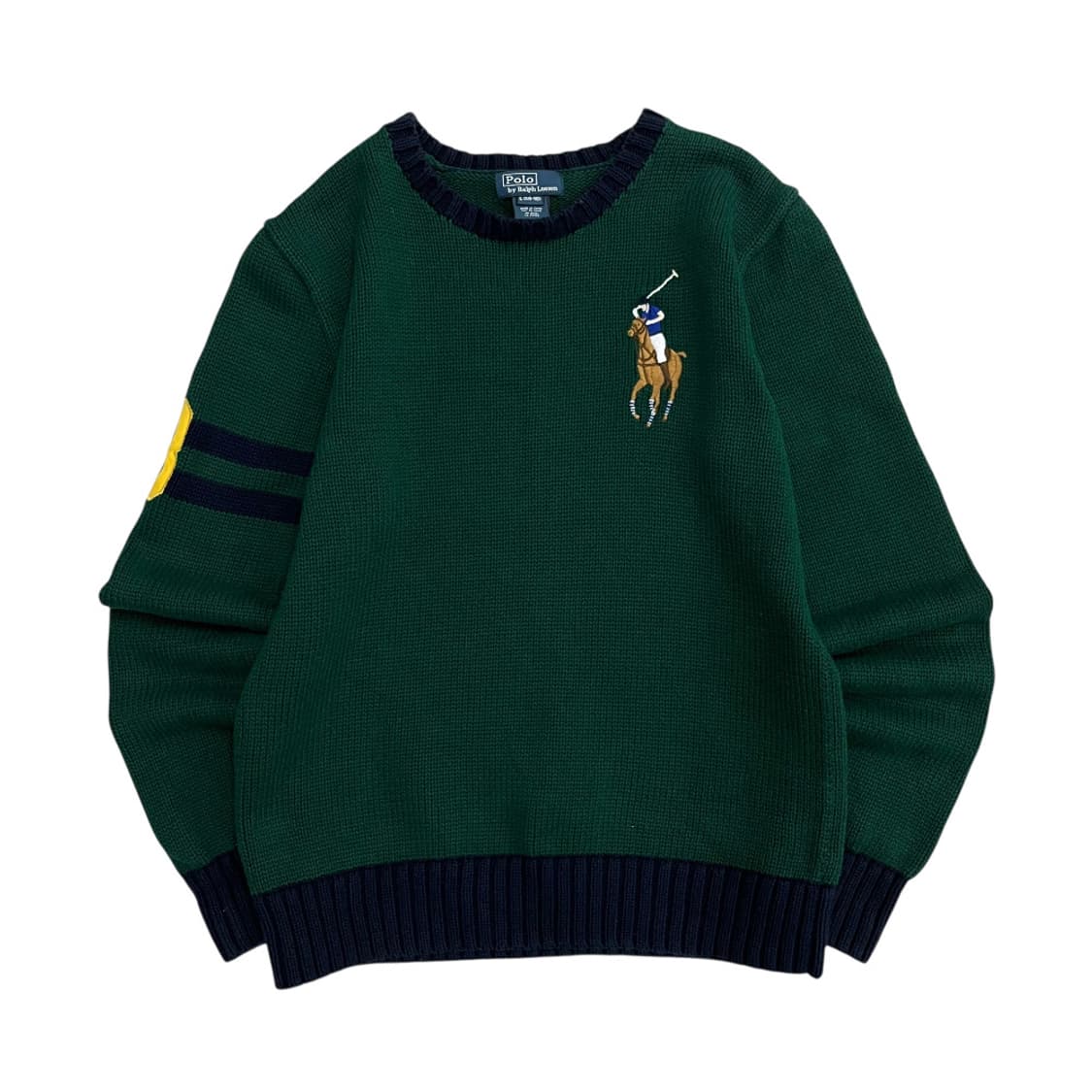 폴로 랄프로렌 옥스포드 빅포니 딥그린 니트 L 상품이미지2