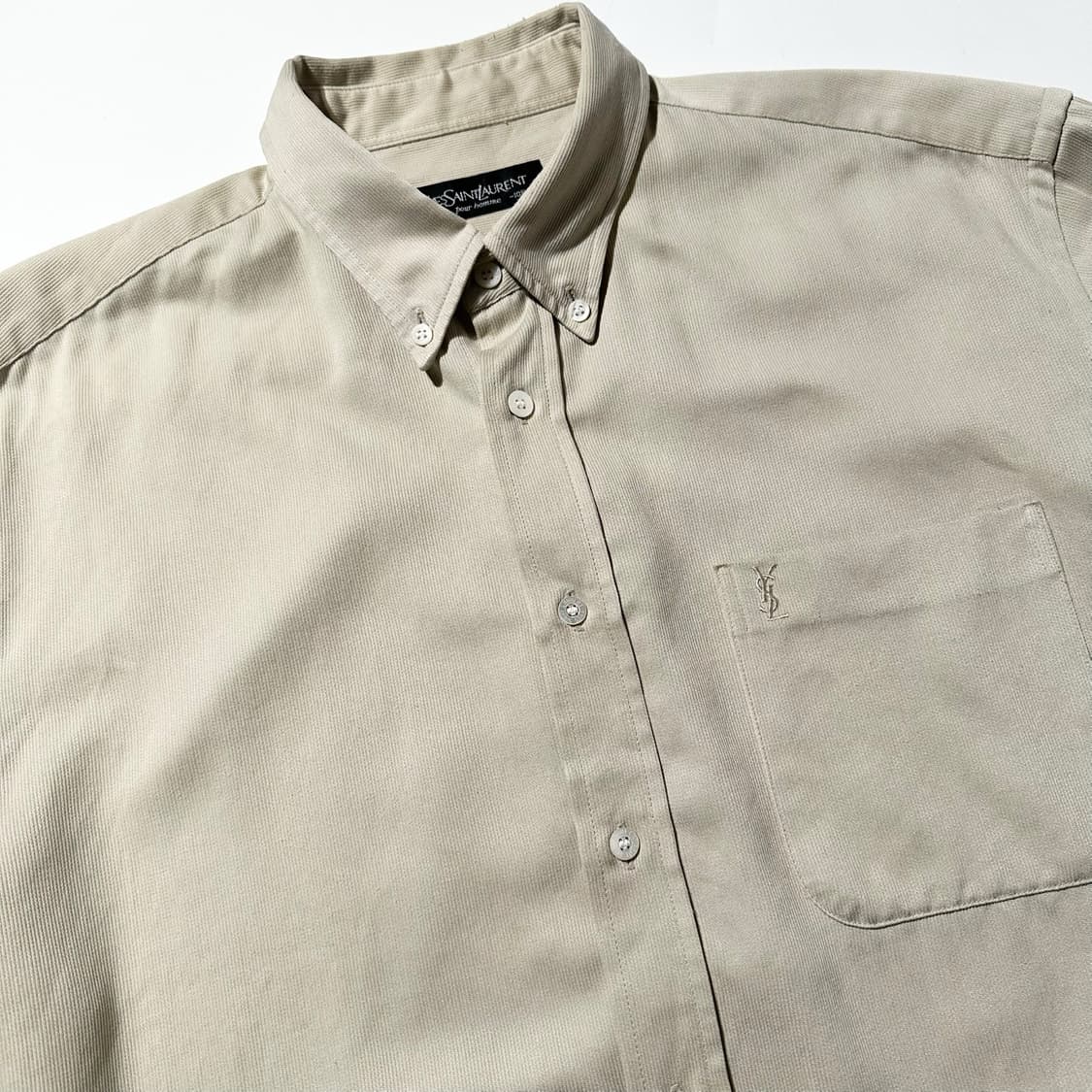 입생로랑 로고 포켓 코듀로이 셔츠 상품이미지3