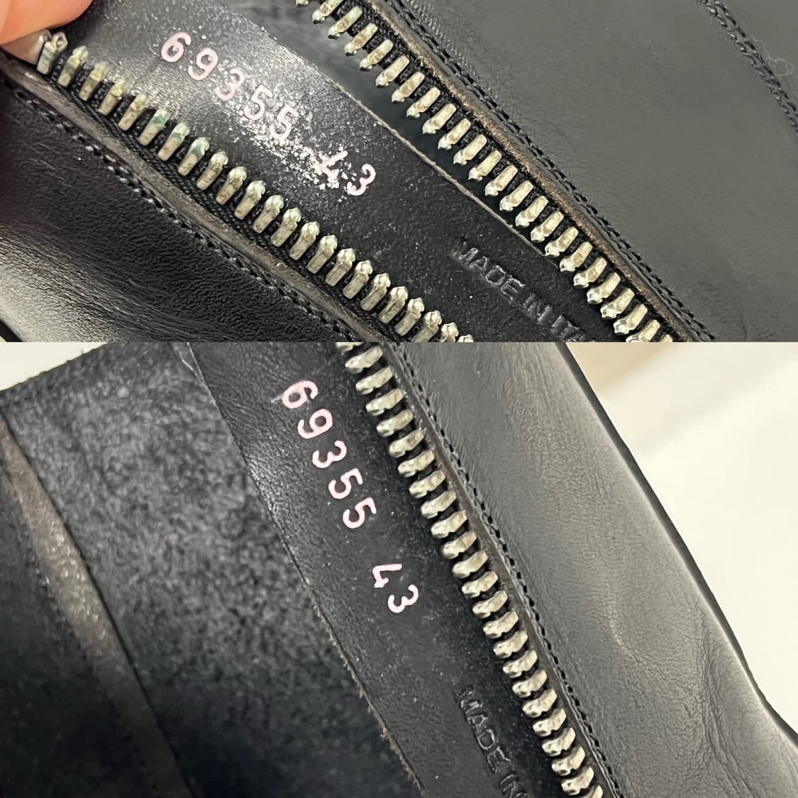 릭오웬스 13FW 롱라몬즈 부츠 올검 트리플블랙  상품이미지8