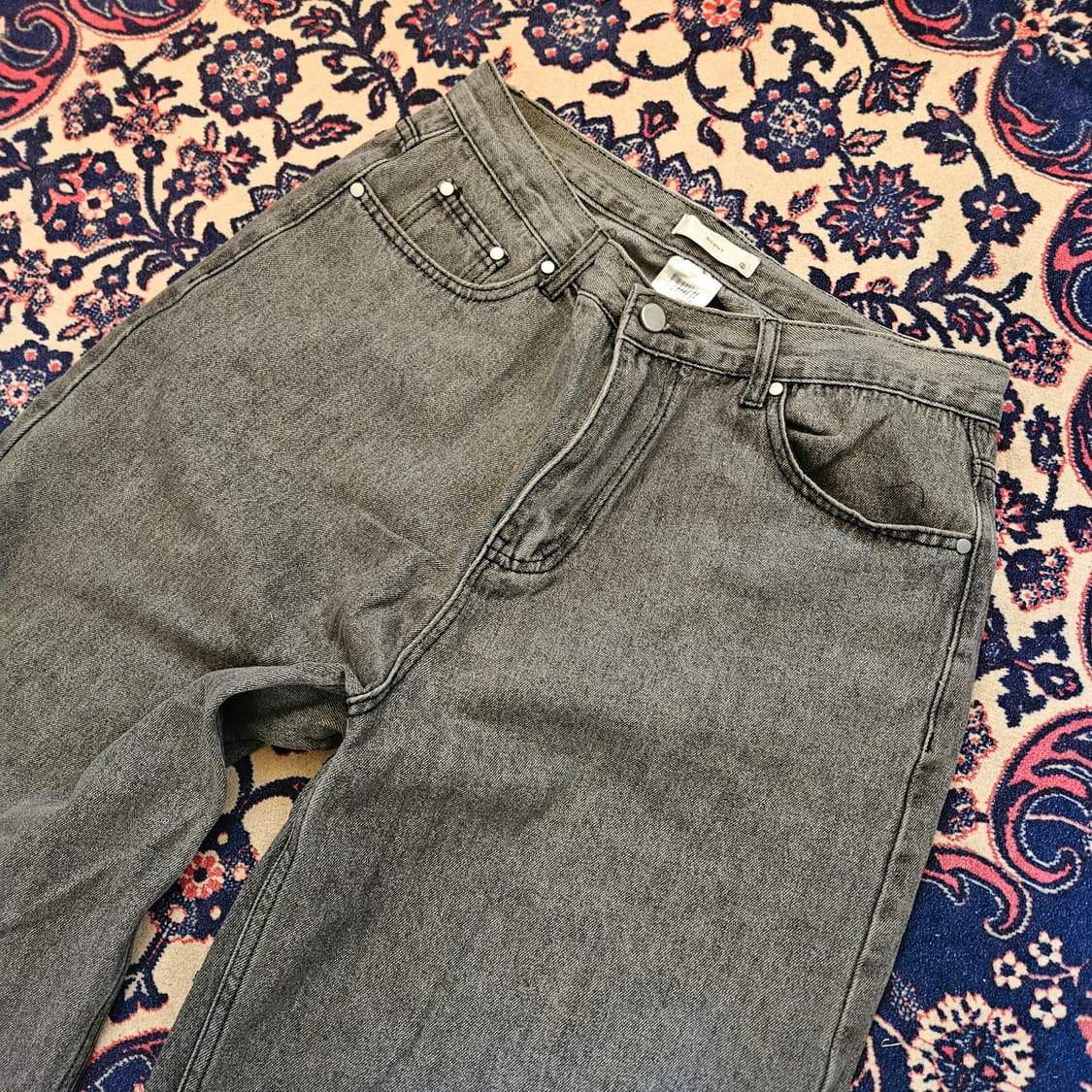 Scent 그레이 와이드 데님 팬츠 2size 상품이미지2