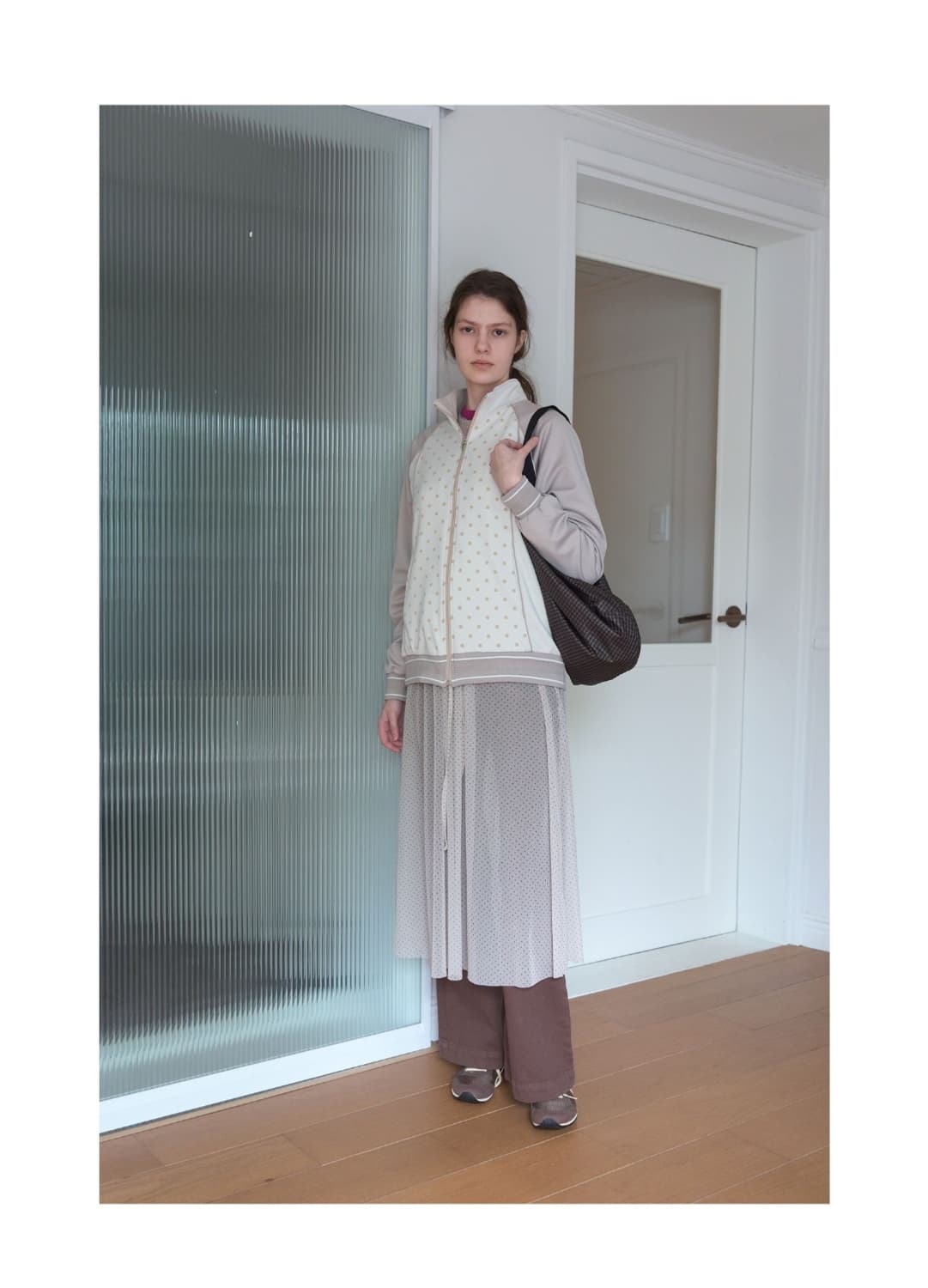 노컨텐츠 도트 자켓
[Dot jersey jacket Cream] 상품이미지1